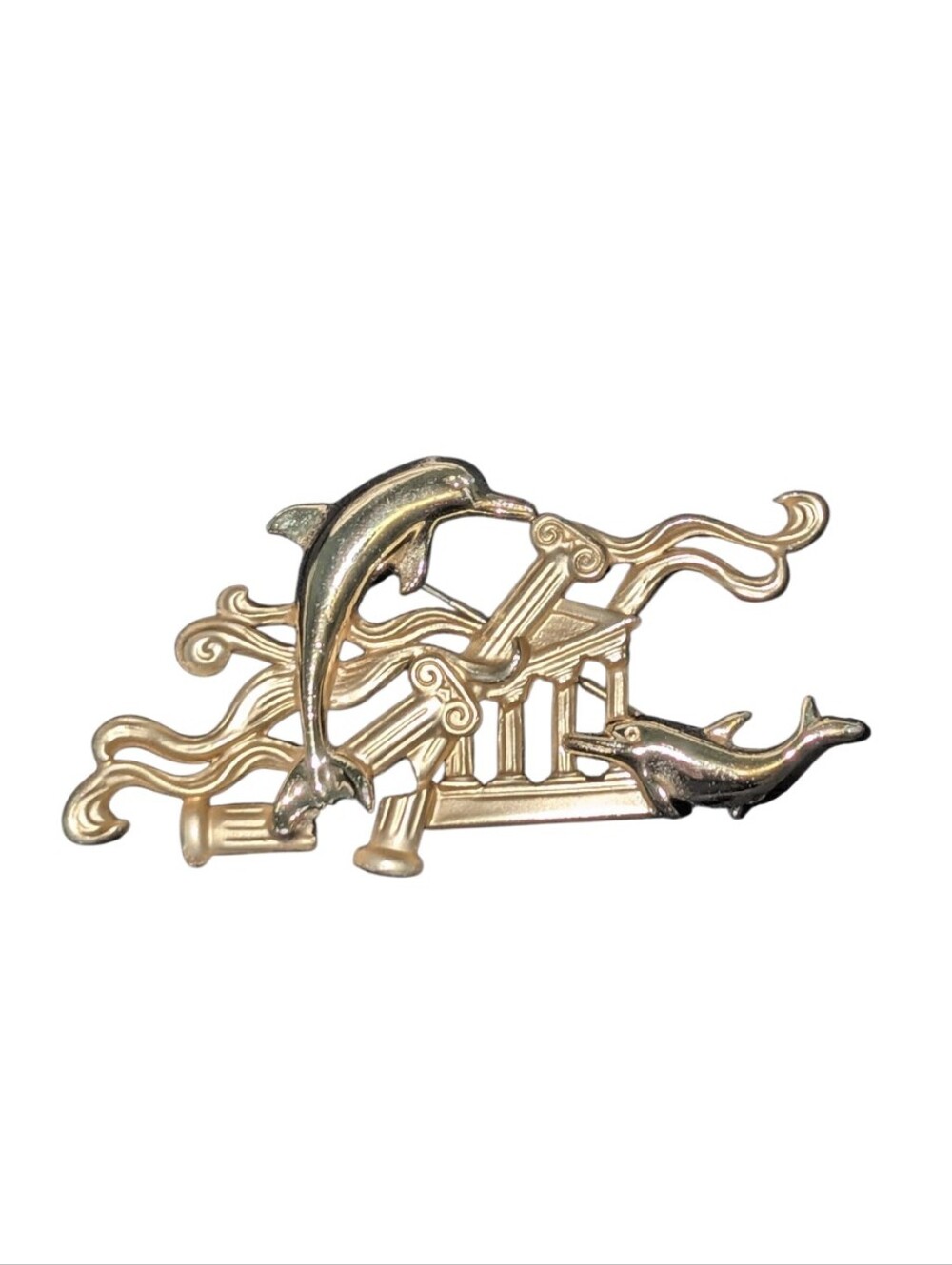 AJC Gold Dolphin Pin Brooch